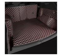 The Trunk Cargo Leather Liner Car Boot Compartment Floor Carpet Mud For Lexus UX 2019 2020 Car Trunk Mat Protector(Black red 4)