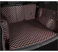 The Trunk Cargo Leather Liner Car Boot Compartment Floor Carpet Mud Kick For Peugeot 408 2010-2019 Car Trunk Mats(Black red-1pcs)