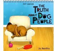 The Truth About Dog People - Humorous 2027 Hanging Wall Calendar For Dog Lovers by Jo Renfro, Blue Mountain Arts Collection 19.6 x 19.6 cm