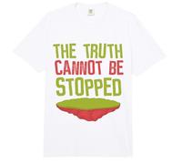 The Truth Cannot Be Stopped - Flat Earther Flat Earth Comfort Colors Adult Heavyweight T-Shirt