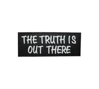 The Truth is Out Letters Patch Iron On Embroidered Applique Patch The Truth is Out Words Iron On Sew On Emblem Badge