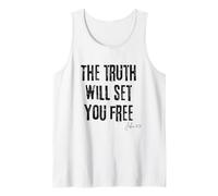 The Truth Will Set You Free John 8:32 Bible Freedom Faith Tank Top