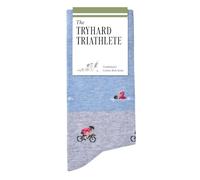 The Tryhard Triathlete Socks - Funny Triathlon Socks - Ironman Gift for Men