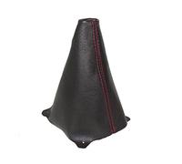 The Tuning-Shop Gear Gaiter Compatible with Ford Fiesta MK6 Leather Red Stitching