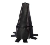 The Tuning-Shop Gear Gaiter Compatible with Honda Civic Type R FN2 Leather White Stitching