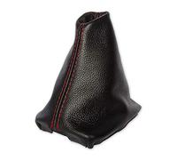 The Tuning-Shop Gear Gaiter Compatible with Volvo C30 C70 S40 V50 Leather Red Stitching