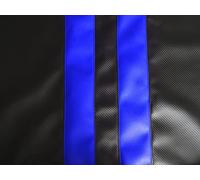 The Tuning-Shop Ltd Bonnet Bra Cover Protector For VW Transporter T5 03-09 Carbon Fibre Look Racing Stripes (Blue Racing Stripes)