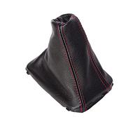The Tuning-Shop Ltd Compatible with Gear Gaiter for Volvo V70 2008-2016 Leather Red Stitching