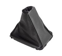 The Tuning-Shop Ltd Compatible with Gear Gaiter + Plastic Bottom Frame for Volvo V70 2008-2016 Leather Grey Strip