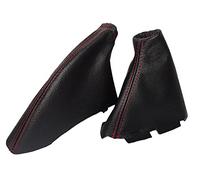 The Tuning-Shop Ltd Gear Handbrake Gaiter Compatible with Honda Civic Type R EP3 Leather Red Stitching