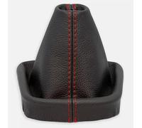 THE TUNING-SHOP LTD Gear Stick Gaiter, Black Leather with Red Stitching, for VW UP, SEAT Mii, SKODA CITIGO 2011-2020, Manual Transmission