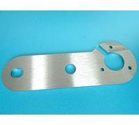 The Tuning Shop Stainless Steel 4mm Single Tow Bar Mounting Plate for 7 Pin or 14 Pin Socket