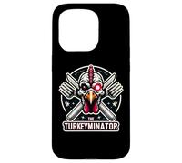 The Turkeyminator Funny Thanksgiving Turkey Dinner Joke Pun Case for iPhone 15 Pro
