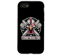 The Turkeyminator Funny Thanksgiving Turkey Dinner Joke Pun Case for iPhone SE (2020) / 7/8