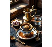 The Turkish Coffee Ritual Notebook: A Premium Dotted Journal for Aficionados: 6x9 Dotted Grid Journal (160 pages) with Authentic Cezve & Fincan Cover ... Lovers, Thinkers, and Dreamers | Matte Finish