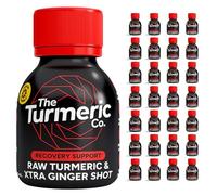 The Turmeric Co. Extra Strong Ginger & Turmeric Shots | 28 Shots | Powerful Immune Defence Support | Natural Vegan Cold-Pressed Ingredients | No Preservatives | No Added Sugar