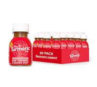 The Turmeric Co. Ginger and Turmeric Shots | 30 Shots | Pick-Me-Up Energy | Digestion Support | Natural Vegan Cold-Pressed Ingredients | No Preservatives | No Added Sugar