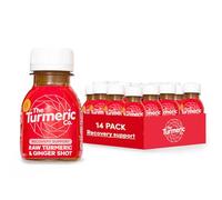 The Turmeric Co Ginger and Turmeric Shots for Immunity (14×60ml) | High Strength Turmeric and Ginger Shot Bottles | Antioxidant & Energy Booster | Vegan & Gluten-Free | No Added Sugar | 14-Day Supply