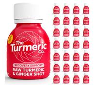 The Turmeric Co Ginger and Turmeric Shots for Immunity (28×60ml) | High Strength Turmeric and Ginger Shot Bottles | Antioxidant & Energy Booster | Vegan & Gluten-Free | No Added Sugar | 28-Day Supply