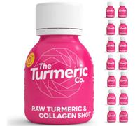 The Turmeric Co. Raw Turmeric & Collagen Shot | 14 x 60ml | Cold-Pressed | No Preservatives | No Added Sugar