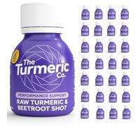 The Turmeric Co. Turmeric and Beetroot Shots | 28 Shots | Workout Performance Support & Natural Energy | Vegan Cold-Pressed Ingredients | No Preservatives | No Added Sugar