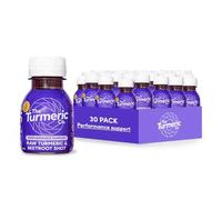 The Turmeric Co. Turmeric and Beetroot Shots | 30 Shots | Workout Performance Support & Natural Energy | Vegan Cold-Pressed Ingredients | No Preservatives | No Added Sugar