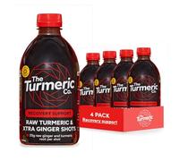 The Turmeric Co Xtra Ginger and Turmeric Shots for Inflammation & Recovery & IBS Support (4×420ml) |Ginger and Turmeric Shot Bottles | Vegan & Gluten Free | No Added Sugar | 28-Day Supply
