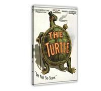 The Turtle 1898 Manhattan Theatre Poster (1898) Chromolithograph by Manhattan Theatre-upscd Canvas Poster Wall Art Decor Print Picture Paintings for Living Room Bedroom Decoration 20x30inch(50x75cm) F