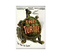 The Turtle 1898 Manhattan Theatre Poster (1898) Chromolithograph by Manhattan Theatre-upscd Canvas Poster Wall Art Decor Print Picture Paintings for Living Room Bedroom Decoration 16x24inch(40x60cm) U