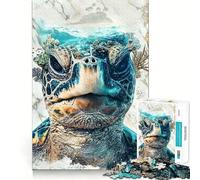 The Turtle's World Jigsaw Puzzles for Teenagers 1000 Pieces Logic Sense Toy Calm Fun Smooth Edge Birthday Gift (38x52cm)