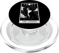 The Tuxedo Cat Tarot Card Witchy Moon PopSockets PopGrip for MagSafe