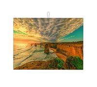 The Twelve Apostles Rock Dish Drying Mat XL Dish Drying Mat for Countertop Small 16 X 18 Inch