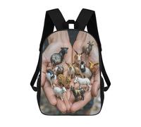 The Twelve Chinese Zodiac Signs Backpack - Durable 600D Polyester, 17 Inch Backpack with Ergonomic Adjustable Straps, Lightweight Travel Bag for Men & Women