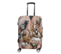 The Twelve Chinese Zodiac Signs Luggage Cover, Elastic Luggage Protector Fits 19-32in Suitcases, Washable & Anti-Scratch Suitcase Cover for Men Women, style, L, Classic