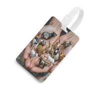 The Twelve Chinese Zodiac Signs Luggage Tags Durable TPU Suitcase Tag with Info Card, Scratch-Resistant Bag Tags for Suitcases, Travel Bags & Backpacks, Easy to Identify, White-style, One Size