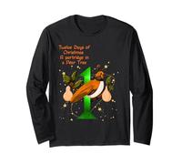 The Twelve Days of Christmas Colorful Designs Long Sleeve T-Shirt