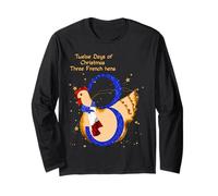 The Twelve Days of Christmas Colorful Designs Long Sleeve T-Shirt
