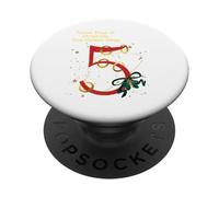 The Twelve Days of Christmas Colorful Designs PopSockets Adhesive PopGrip