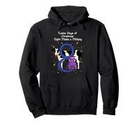 The Twelve Days of Christmas Colorful Designs Pullover Hoodie