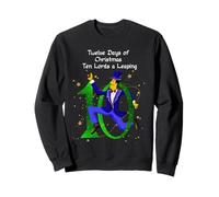 The Twelve Days of Christmas Colorful Designs Sweatshirt
