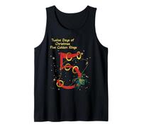 The Twelve Days of Christmas Colorful Designs Tank Top