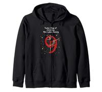 The Twelve Days of Christmas Colorful Designs Zip Hoodie