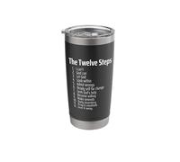 The Twelve Steps of Alcoholics Anonymous Condensed Stainless Steel Insulated Tumbler
