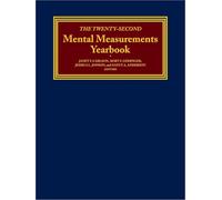 The Twenty-Second Mental Measurements Yearbook (Buros Mental Measurements Yearbook)