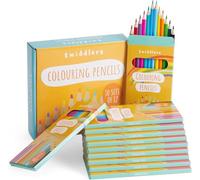 THE TWIDDLERS 10 Boxes of Colouring Pencils, 12 Pencils Per Box, 120 Total - 18cm Full Length Multipack Drawing Set School Supplies, Party Favours, Artist Sketching Pencils for Kids & Adults