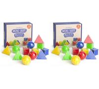 THE TWIDDLERS - 12 Mini Brain Teaser Puzzle Box Set - Sphere, Cube & Pyramid Shaped, Ideal Challenge for Party Bag Fillers for Kids Ages 6 to 10 & Birthday Goodie Bags (Pack of 2)