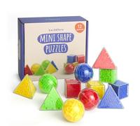 THE TWIDDLERS - 12 Mini Brain Teaser Puzzle Box Set - Sphere, Cube & Pyramid Shaped, Ideal Challenge for Party Bag Fillers for Kids Ages 6 to 10 & Birthday Goodie Bags