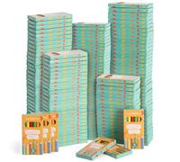 THE TWIDDLERS 120 Boxes of Mini Colouring Pencils - 6 Per Box, 720 Total - Easy Grip Round Barrel, 9cm Length, Multipack Bulk Party Bag Fillers for Kids Birthdays, Classroom Prizes