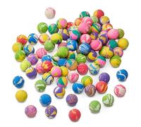 THE TWIDDLERS - 180 Mini Bouncy Balls with Vibrant Marble Colours, 3cm Rubber Balls for Kids Birthdays, Party Bag Fillers & Prizes - Assorted Colours