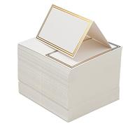 THE TWIDDLERS 200 Wedding Name Place Cards for Table Place Name Cards for Weddings & Events Table Setting - Wedding Place Cards for Table Number Cards, Elegant Gold Border